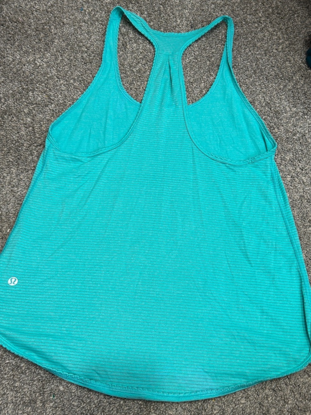 lululemon athletica Turquoise Racerback Tank Top